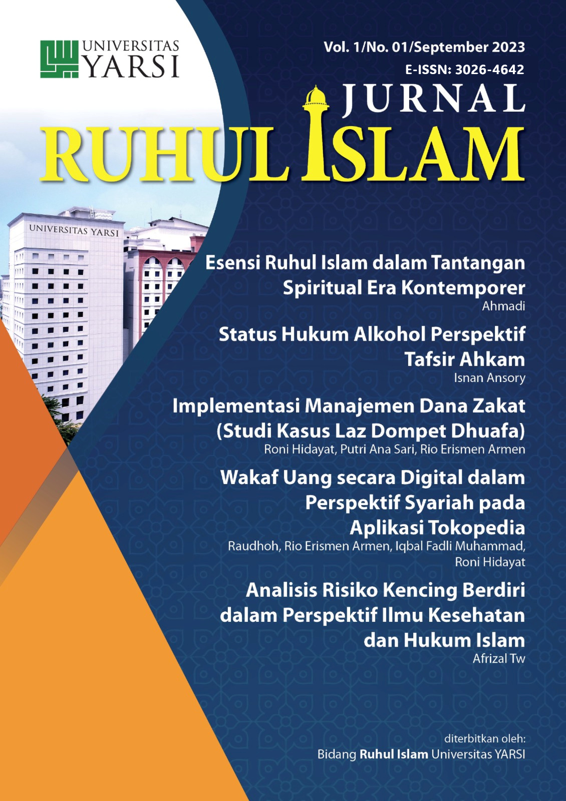 					View Vol. 1 No. 1 (2023): Jurnal Ruhul Islam
				
