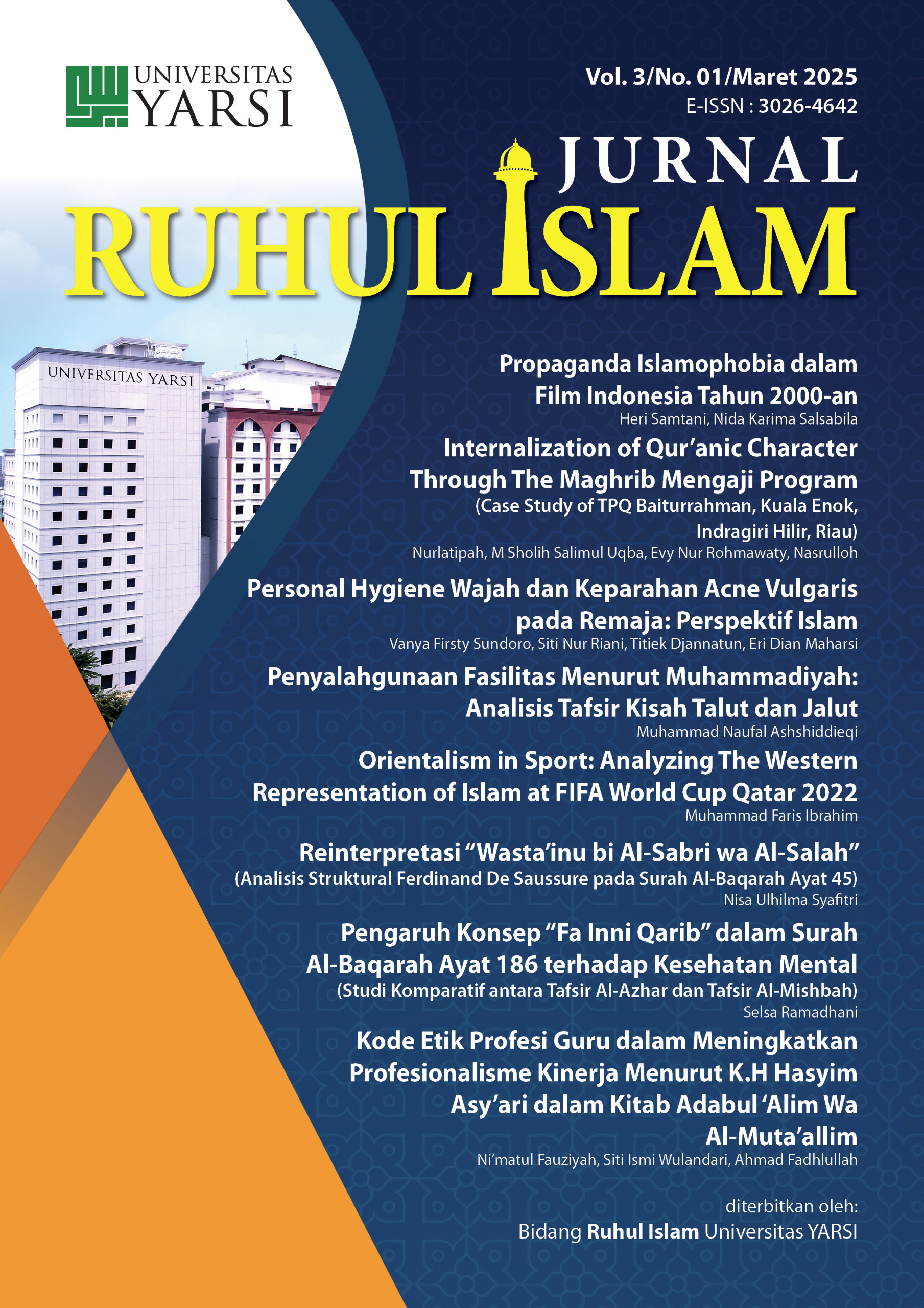 View Vol. 3 No. 1 (2025): Jurnal Ruhul Islam
