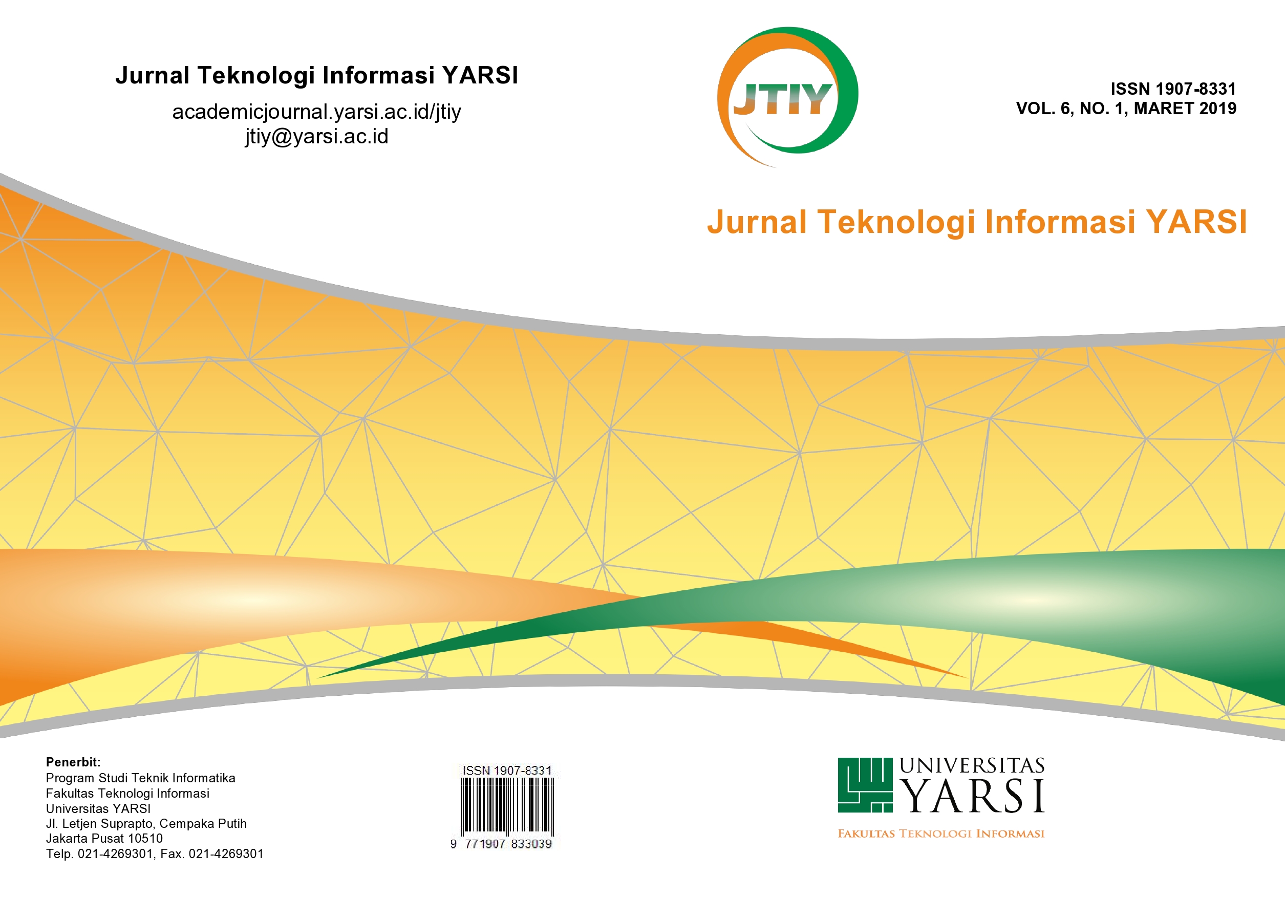 					View Vol. 6 No. 1 (2019): JTIY - Maret 2019
				